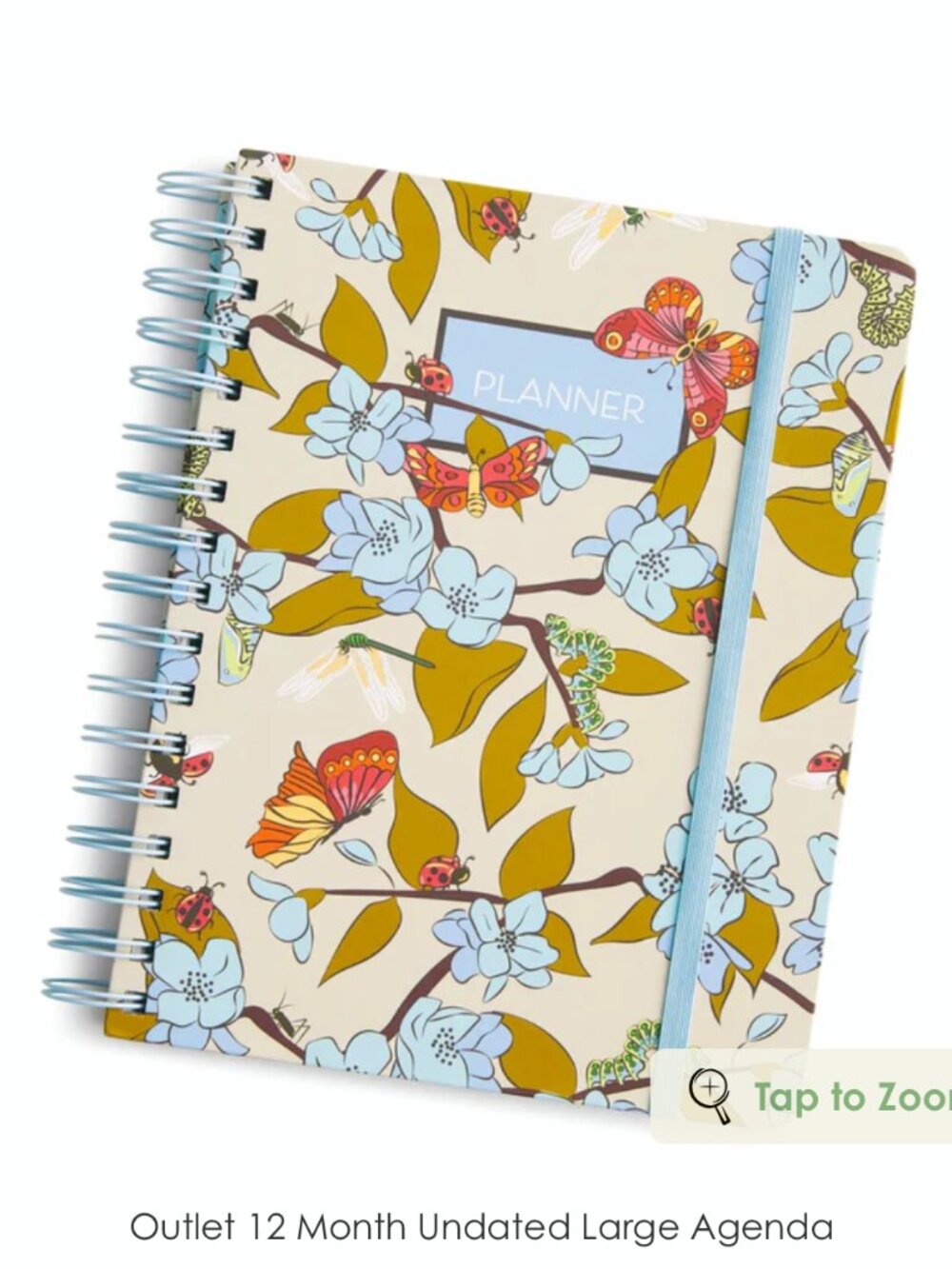 Vera Bradley 12 Month Undated Large Agenda Planner Abuzz NWT